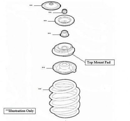 Abarth 500 / 595 / 695 Top Mount - TMC Motorsport