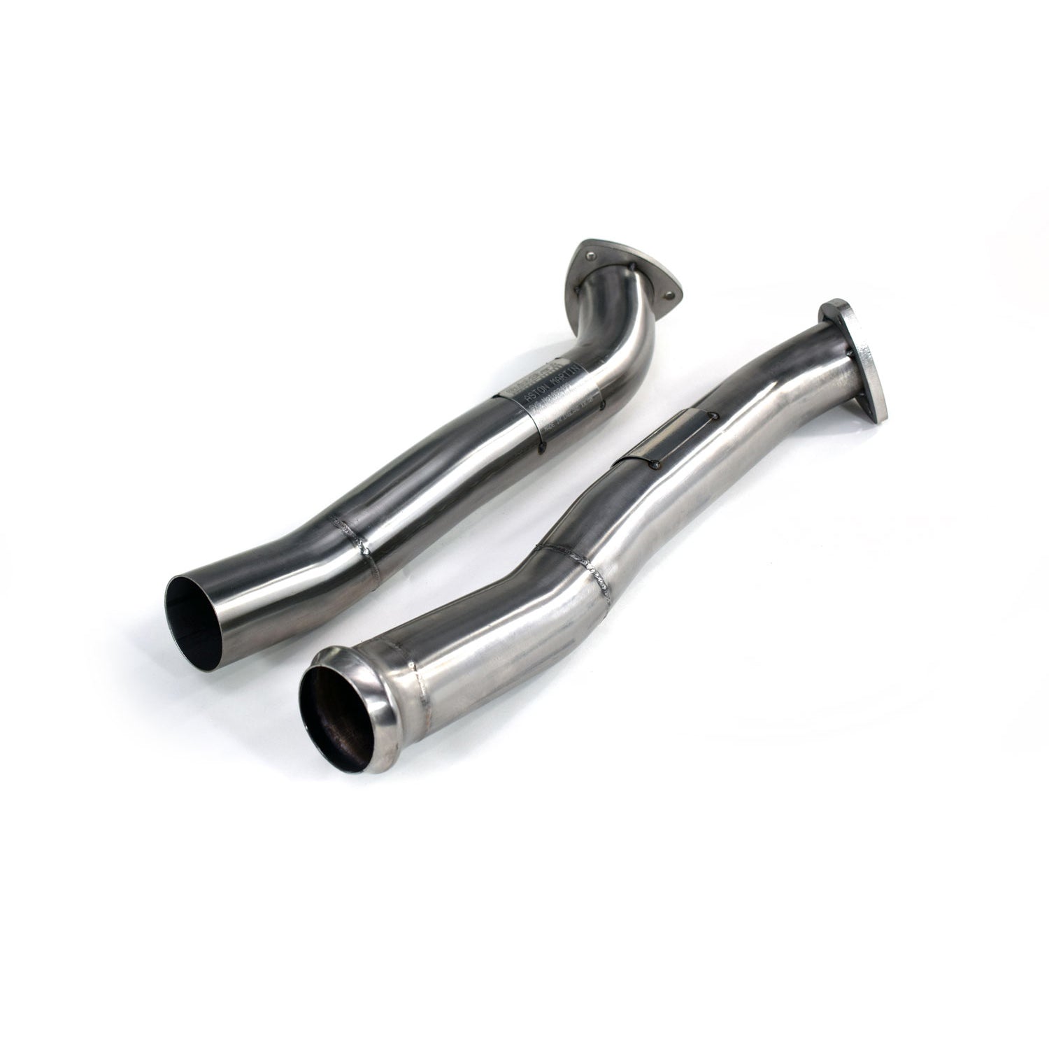 Aston Martin Vantage Secondary Catalyst Delete Pipes (2018 on) - QuickSilver Exhausts - TMC Motorsport