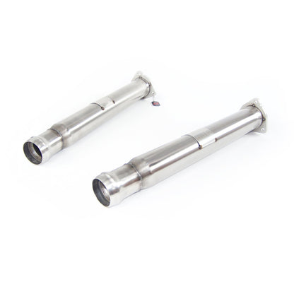 Aston Martin Vanquish Secondary Catalyst Replacement Pipes (2012 on) - QuickSilver Exhausts - TMC Motorsport