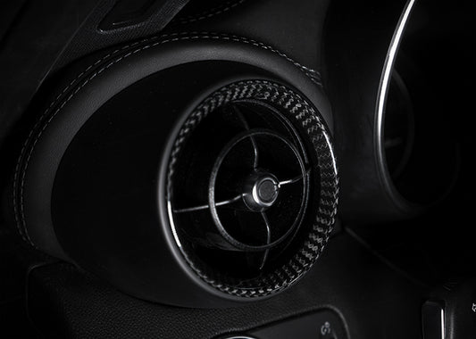 Alfa Romeo Giulia Air Vents Circles Cover - Carbon Fibre