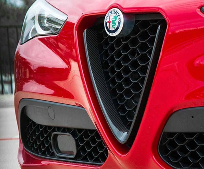 Alfa Romeo Giulia Front V Shield Emblem Grill Frame - Pista Performance