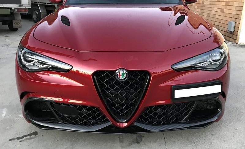 Alfa Romeo Giulia QV Aggressive Front Bumper Flaps - Pista Performance