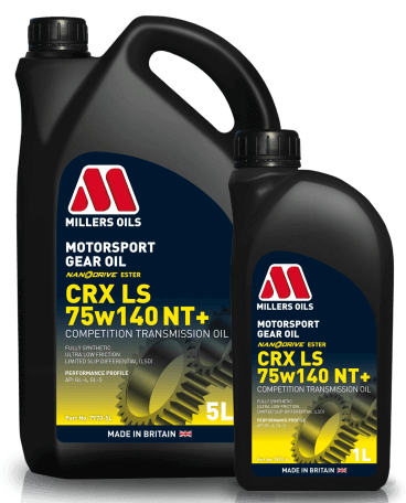 Millers Motorsport CRX LS 75w140 NT+ Fully Synthetic Transmission Oil