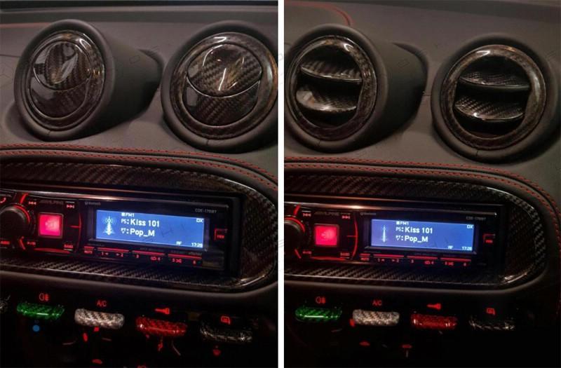 Alfa Romeo 4C Interior Directional Air Vent Cover - Carbon Fibre - TMC Motorsport