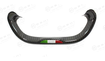 Alfa Romeo 4C Steering Wheel Italian Flag Badge - Carbon Fibre - TMC Motorsport