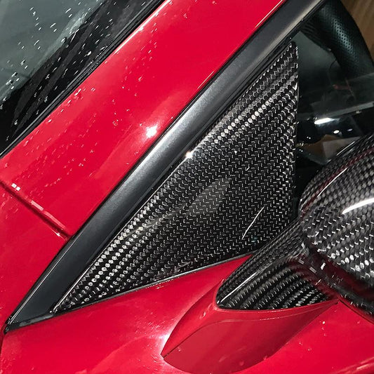 Alfa Romeo Brera External Door Triangles - Carbon Fibre