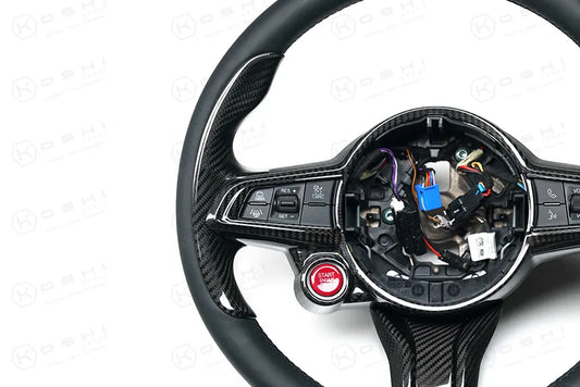 Alfa Romeo Giulia QV / Stelvio QV Thumb Grips Cover – 2020-ongoing - Carbon Fibre