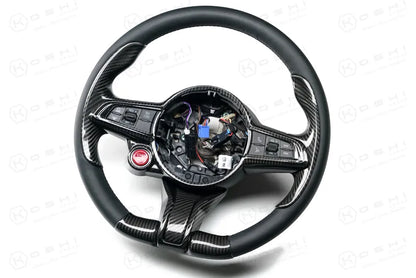 Alfa Romeo Giulia / Stelvio Steering Wheel Cover 2020-ongoing - Carbon Fibre