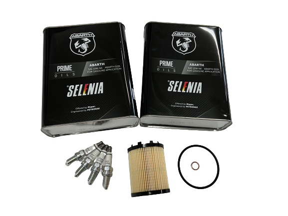Genuine Abarth 500 / 595 / 695 Full Service Kit – 10W-50 Oil Genuine Abarth 500 / 595 / 695 Full Service Kit – 10W-50 Oil