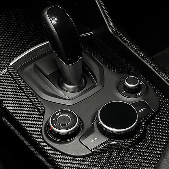 Alfa Romeo Giulia / Stelvio Center Console Frame Trim Cover - Carbon Fibre - TMC Motorsport