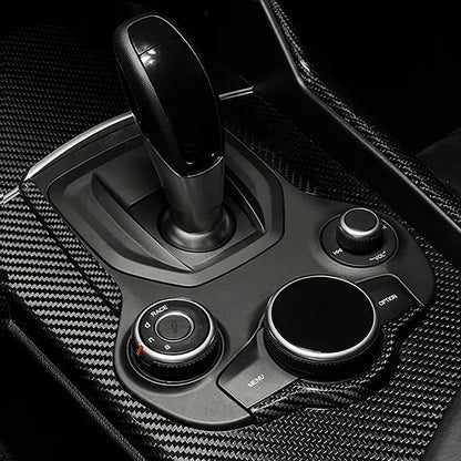 Alfa Romeo Giulia / Stelvio Center Console Frame Trim Cover - Carbon Fibre - TMC Motorsport