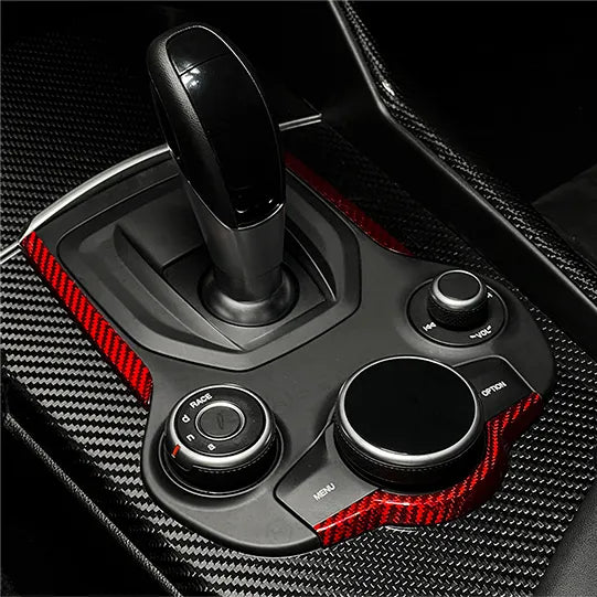 Alfa Romeo Giulia / Stelvio Center Console Frame Trim Cover - Carbon Fibre - TMC Motorsport