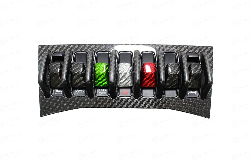 Lamborghini Huracan LP610-4 Spyder Central Console Multiple Switch Button Borders - Carbon Fibre - TMC Motorsport