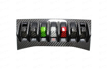 Lamborghini Huracan LP610-4 Spyder Central Console Multiple Switch Button Borders - Carbon Fibre - TMC Motorsport