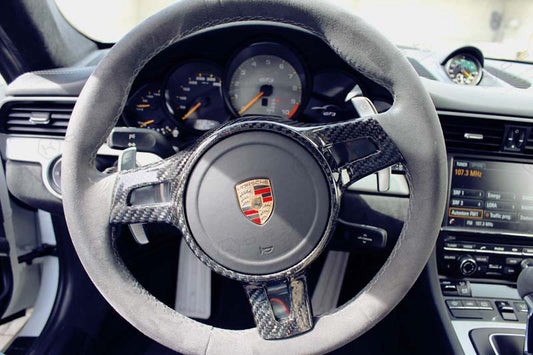 Porsche 911 GT3 Steering Wheel Trim - Carbon Fibre