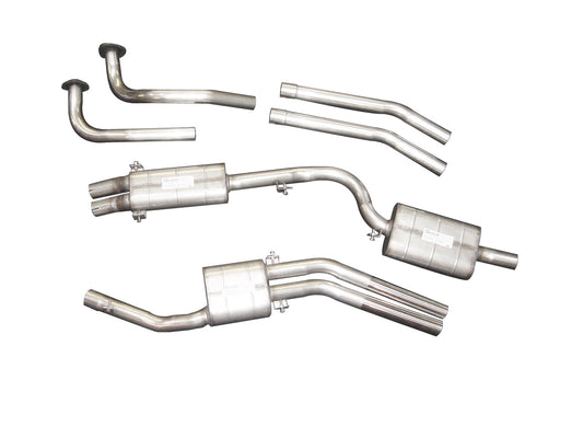 Maserati Mistral 4000 (inc. Spyder) Stainless Steel Exhaust (1966-70) - QuickSilver Exhausts - TMC Motorsport