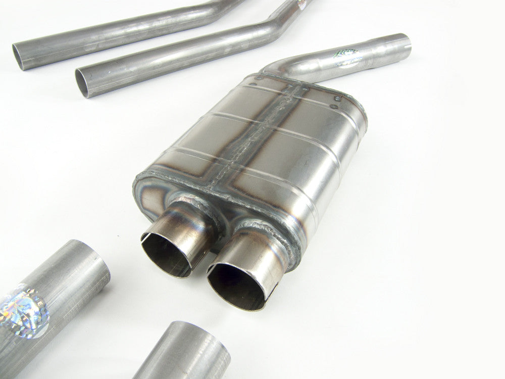 Maserati Sebring Ser. 1, 2 Stainless Steel Exhaust Twin System (1965-69) - QuickSilver Exhausts - TMC Motorsport