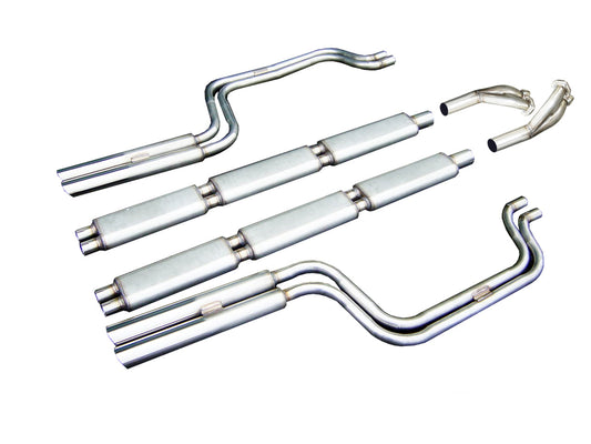 Ferrari 275 Gtb Gts Stainless Steel Exhaust (1964-66) - QuickSilver Exhausts - TMC Motorsport