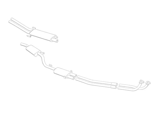 Maserati Mistral 3700 (inc. Spyder) Stainless Steel Exhaust (1963-68) - QuickSilver Exhausts - TMC Motorsport