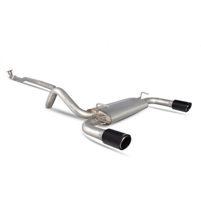 Scorpion Exhausts Non-Resonated Cat Back System for Abarth 500 / 595 / 695 - Carbon Ascari Tips - TMC Motorsport