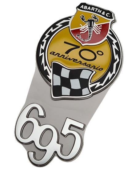 Genuine Abarth Badge, '695 70th Anniversario' - 500 Abarth Colour Version - TMC Motorsport