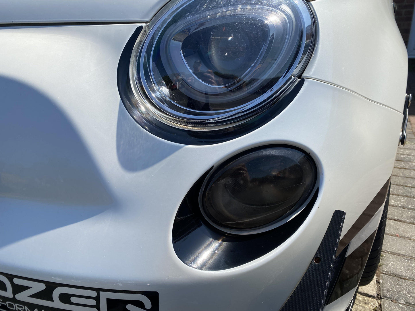 Headlight And Drl Inlays for Abarth 500 Series 3 Only - TMC Motorsport
